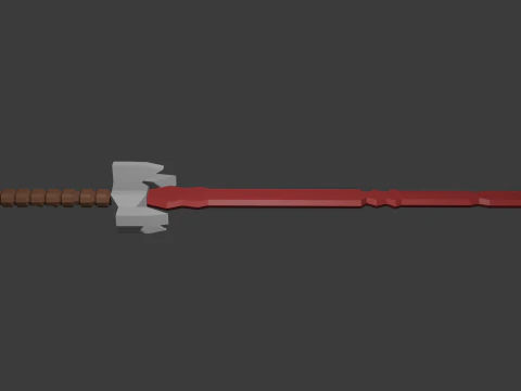 Low poly sword 2 3D Model