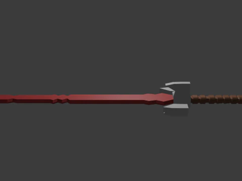 Low poly sword 2 3D Model