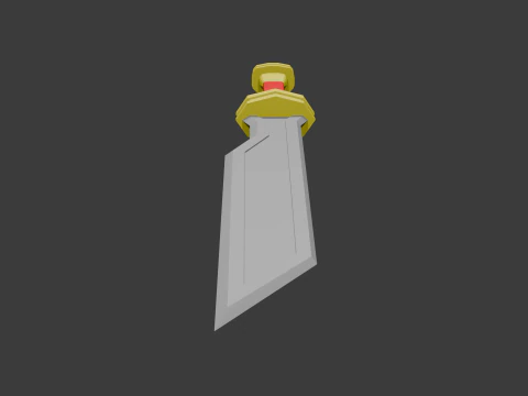 Low poly sword 4 3D Model