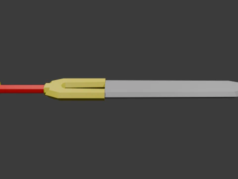 Low poly sword 5 3D Model