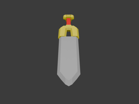 Low poly sword 5 3D Модель