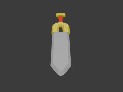 Low poly sword 5 3D Model