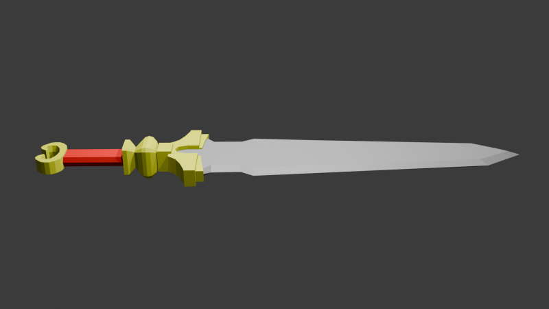 Low poly sword 7 Modello 3D .c4d .max .obj .3ds .fbx .stl .blend
