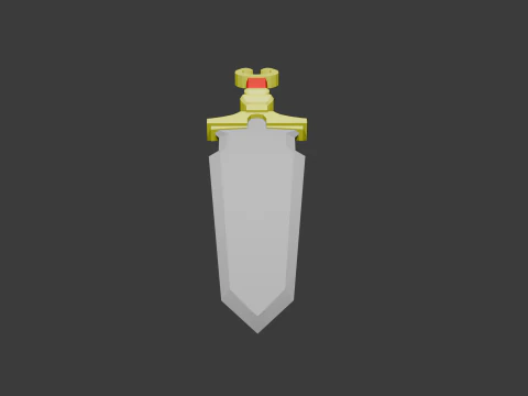 Low poly sword 7 3D Model