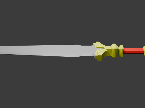Low poly sword 7 Modello 3D