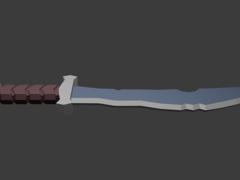 Low poly sword 8 3D Model