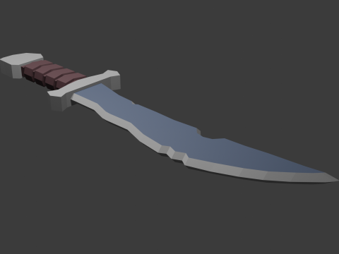 Low poly sword 8 3D Model