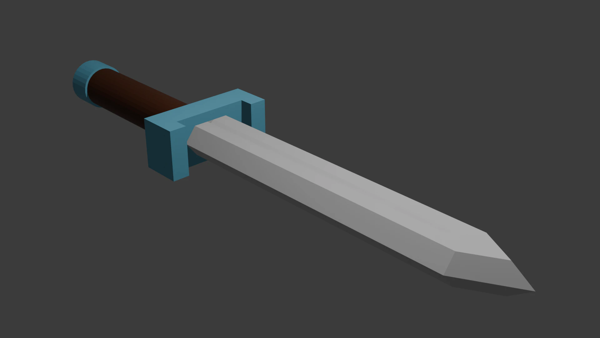 Low poly sword 9 3D Model .c4d .max .obj .3ds .fbx .stl .blend 