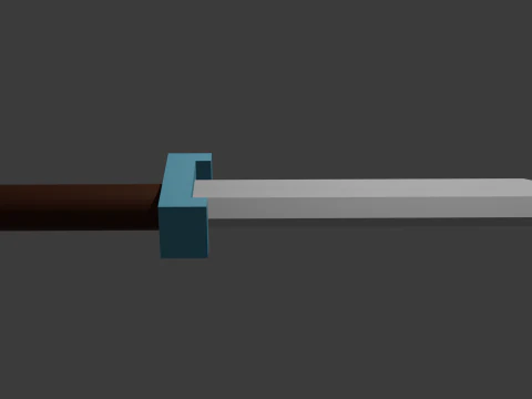 Low poly sword 9 3D Model