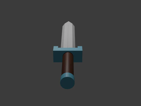 Low poly sword 9 3D Model