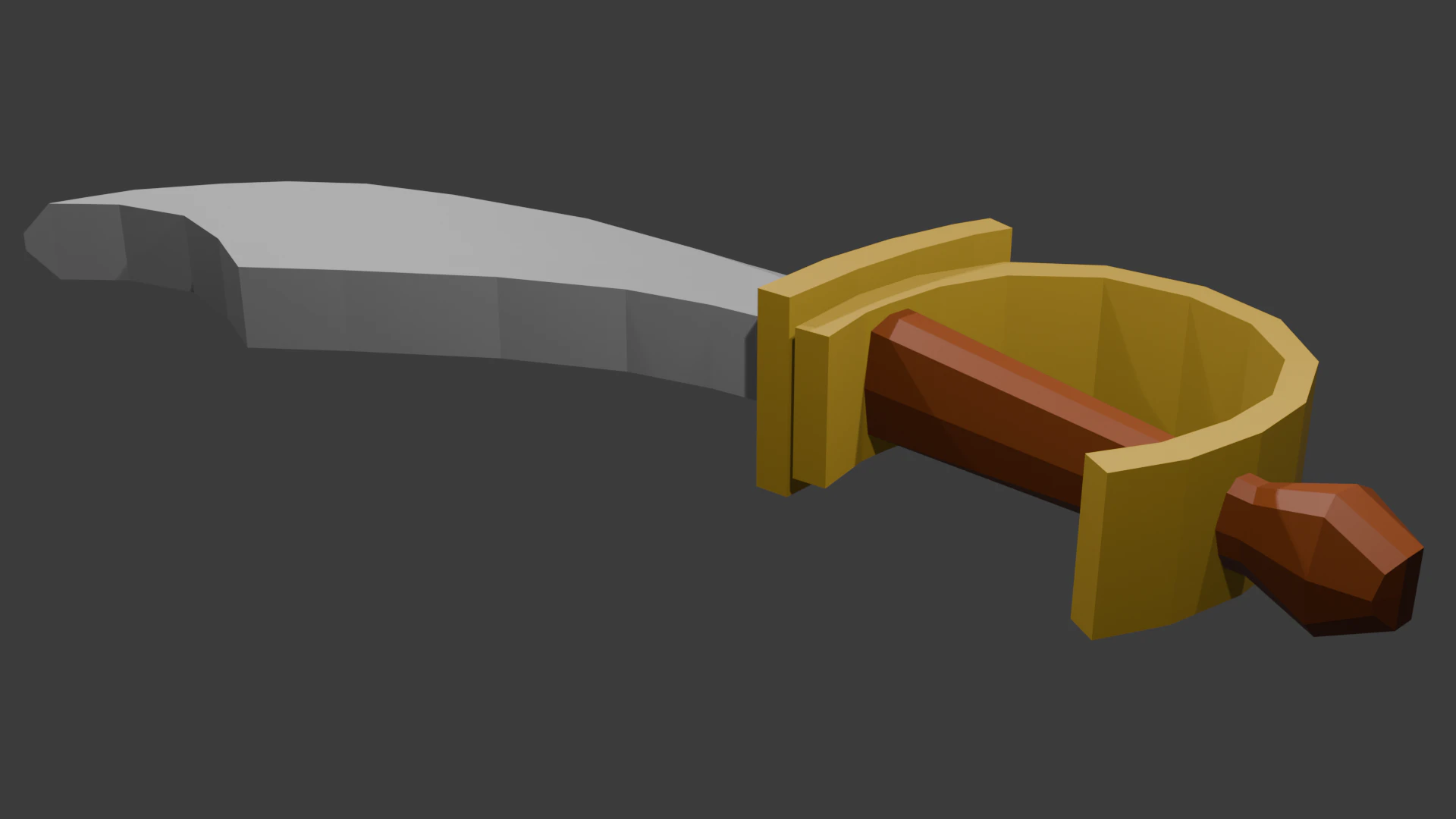 Low poly sword 10 3D Model .c4d .max .obj .3ds .fbx .stl .blend 
