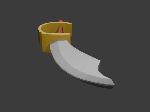 Low poly sword 10 3D Model