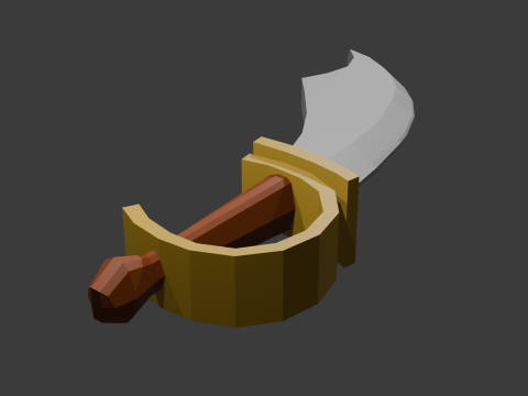 Low poly sword 10 3D मॉडल