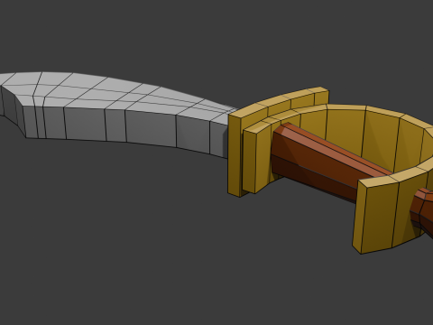 Low poly sword 10 3D मॉडल
