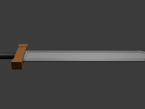 Low poly sword 11 3D Modell