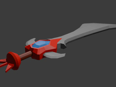 Espada de baja poli 12 Modelo 3D