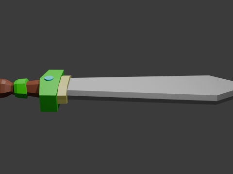 Low poly sword 13 3D Model