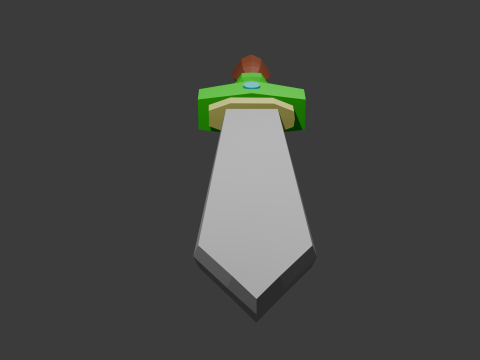 Low poly sword 13 3D Model