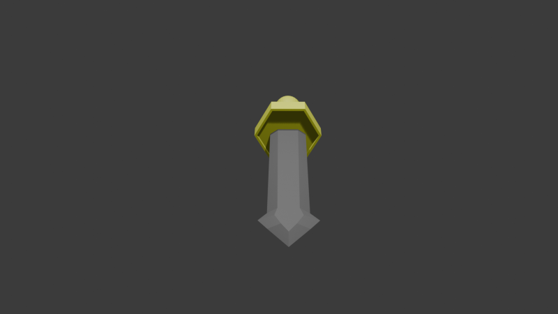 Low poly sword 14 3D 模型 .c4d .max .obj .3ds .fbx .stl .blend