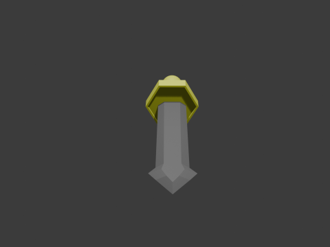 Low poly sword 14 Model 3D