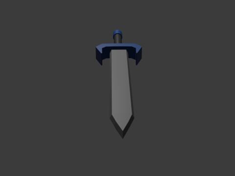 Low poly sword 16 3D Model