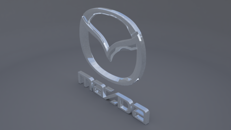 Mazda logo 3D Model .c4d .max .obj .3ds .fbx .stl .blend
