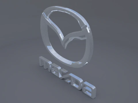 माज़्दा लोगो 3D मॉडल