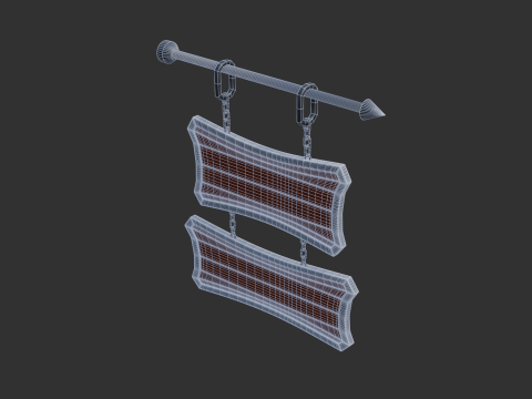 Medieval tavern sign Modelo 3D