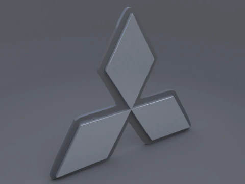 Mitsubishi logo 3D Model