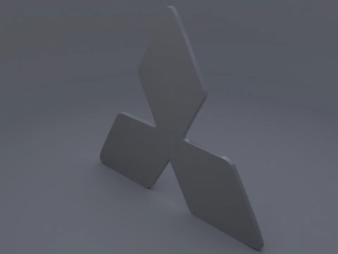 Mitsubishi logo 3D Model