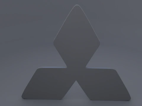 Mitsubishi logo 3D Model