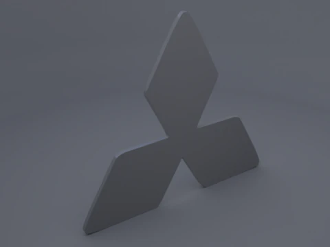 Mitsubishi logo 3D Model
