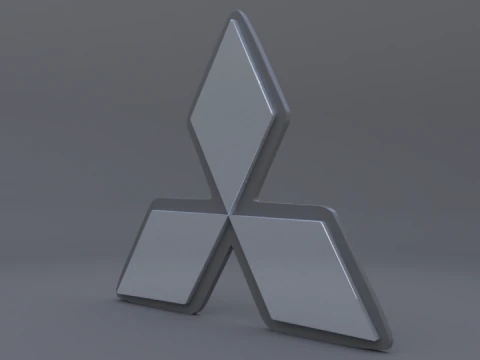 Mitsubishi logo 3D Model