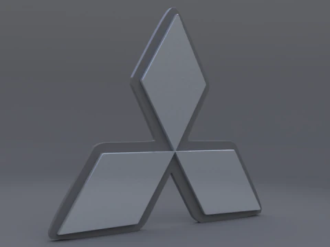 Mitsubishi logo 3D Model