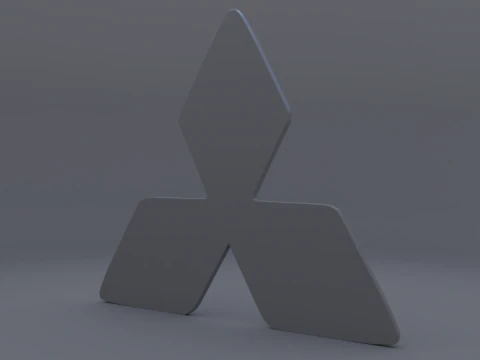 Mitsubishi logo 3D Model