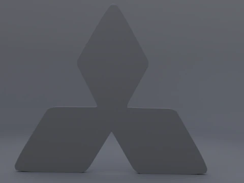 Mitsubishi logo 3D Model