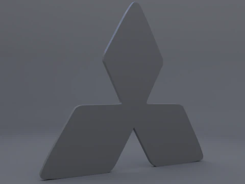 Mitsubishi logo 3D Model