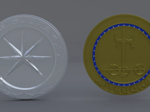 Mitsuoka logo 3D Model