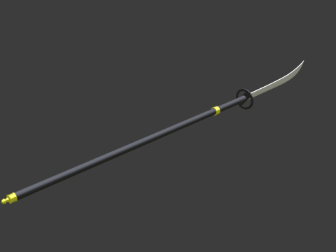 Naginata Modelo 3D