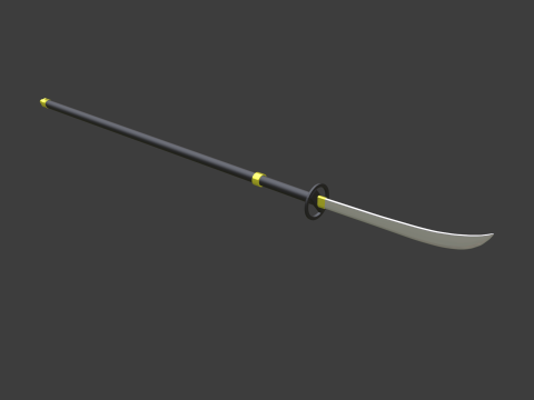 Naginata 3D-Modell