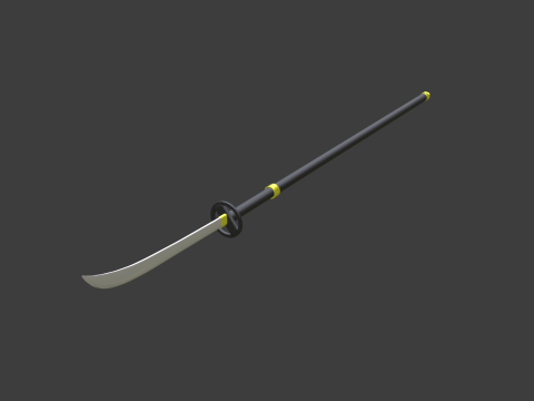 Naginata 3D-Modell
