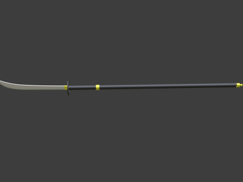 Naginata 3D-Modell