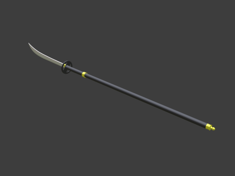 Naginata 3D-Modell
