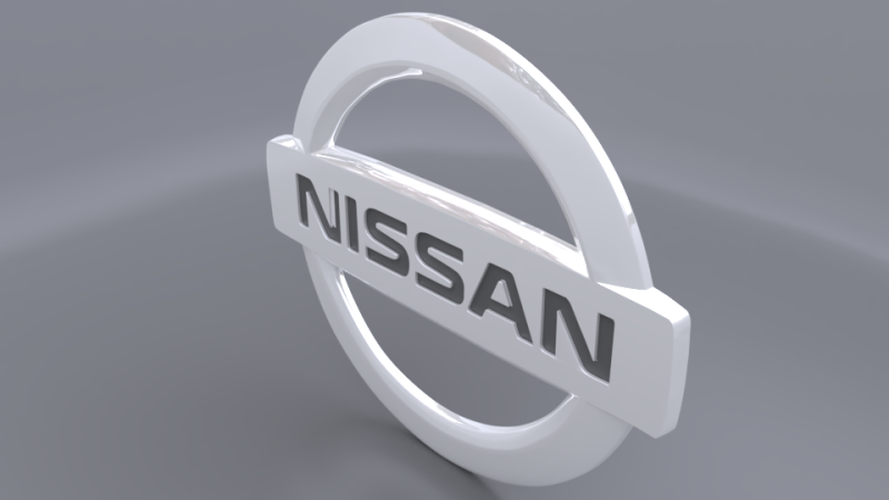 Nissan logo Modèle 3D .c4d .max .obj .3ds .fbx .stl .blend 