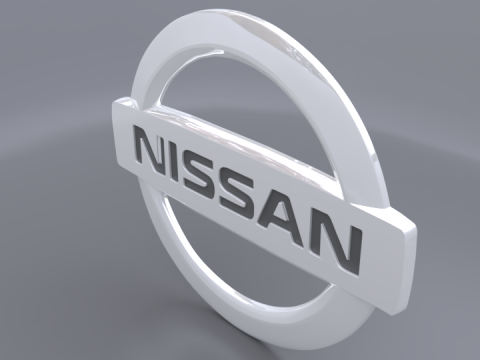 Nissan logo 3D 모델