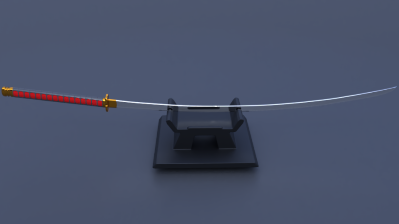 Nodachi 3D Модель .c4d .max .obj .3ds .fbx .stl .blend