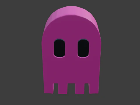 Pacman ghost 1 3D Model