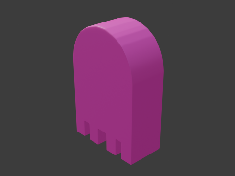 Pacman ghost 1 Modelo 3D