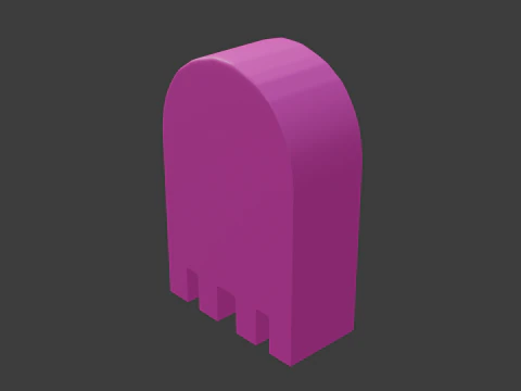 Pacman ghost 1 3D Model