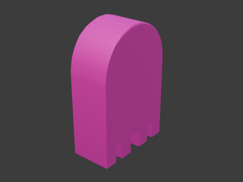 Pacman ghost 1 Modelo 3D